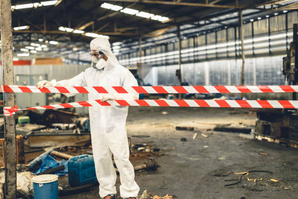 Professional Odor Removal technician working in Havana, IL
